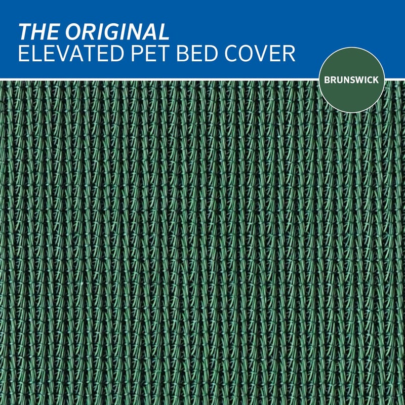Coolaroo Original Pet Bed Replacement Cover - Brunswick Green - Large (43.5" x 31.5") - Image 5